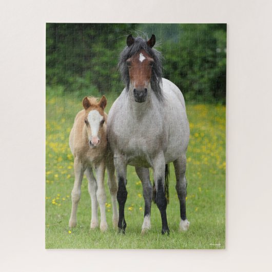 Bob Langrish | Welsh Pony Mare and Foal Stehend Puzzle (Vertikal)
