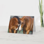 Bob Langrish | Zwei kanadische Sportpferde Karte (Vorderseite)