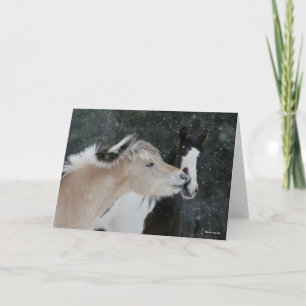 Bob Langrish   Zwei Ponys-Treffen im Schneefall Karte