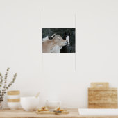 Bob Langrish | Zwei Ponys-Treffen im Schneefall Poster (Küche)