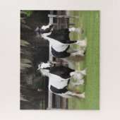 Bob Langrish | Zwei Schwarzweiß-Sinti und Roma-Van Puzzle (Vertikal)