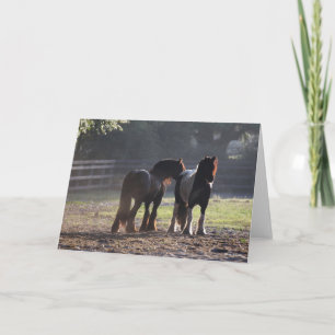 Bob Langrish   Zwei Sinti und Roma-Vanners im Feld Karte