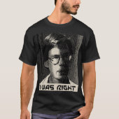 Bob Lazar I hatte recht T-Shirt (Vorderseite)