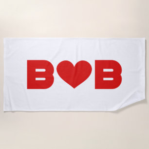 Bob Liebe Strandtuch