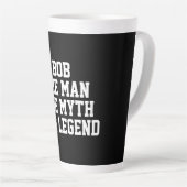 Bob: Mann, Myth, Legende Milchtasse (Rechte Ecke)