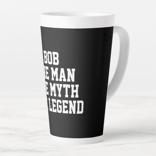 Bob: Mann, Myth, Legende Milchtasse (Rechte Ecke)