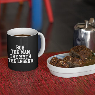 Bob: Mann, Mythos, Legende, schwarz Zweifarbige Tasse