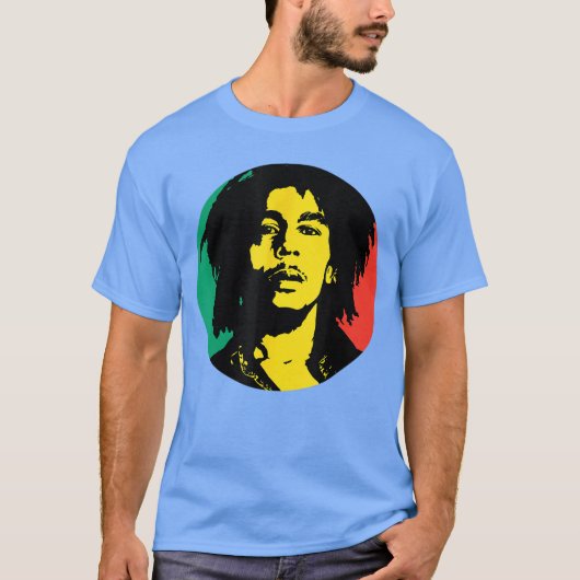 Bob Marley Rasta Circle Geschenk Junge T-Shirt (Vorderseite)