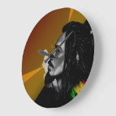 Bob Marley Wall Clock Große Wanduhr (Winkel)