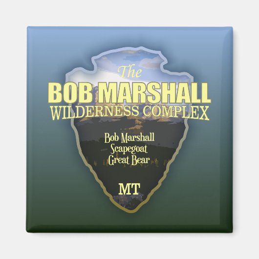 Bob Marshall Wilderness Complex (arrowhead) Magnet (Vorne)