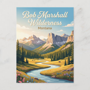 Bob Marshall Wilderness Montana Postkarte