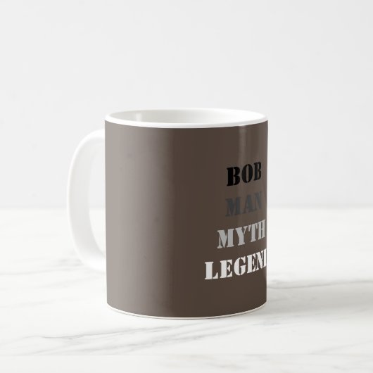 Bob: Mensch, Mythos, Legende, Kaffeetasse (Vorderseite Links)