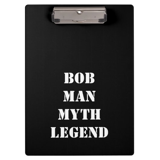 Bob: Mensch, Mythos, Legende, Klemmbrett (Vorderseite)