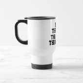 Bob: Mensch, Mythos, Legende, schwarzer Text lusti Reisebecher (Links)