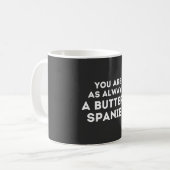 Bob Mortimer Train Typ - Buttery spaniel Kaffeetasse (Vorderseite Links)