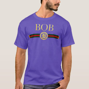 Bob Name Personalisiertes Königliches Luxus-Gesche T-Shirt