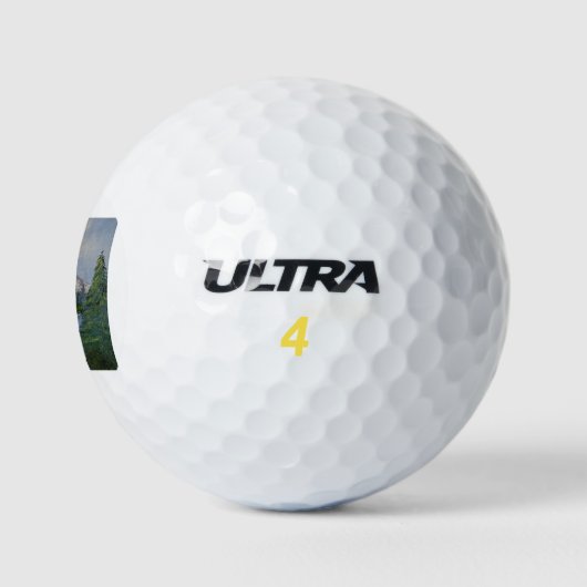 Bob Ross Style Malerei #2 Golfball (Logo)