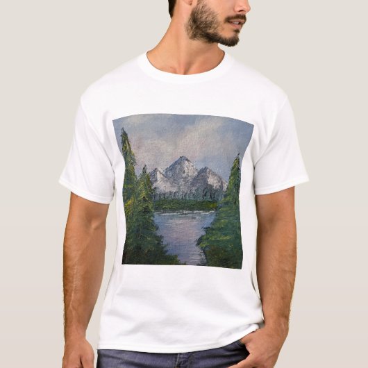 Bob Ross Style Malerei #2 T-Shirt (Vorderseite)