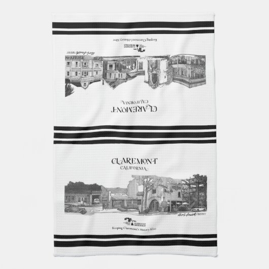 Bob Smith Claremont Collection - 2 Collagen Geschirrtuch (Vertikal)