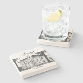 Bob Smith Claremont Collection - Stone Untersetzer (Seitenansicht)