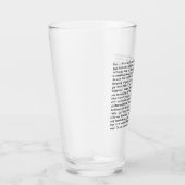 Bob Super Long Question Pint Glas (Rechts)