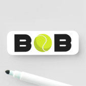 Bob Tennis Namensschild (Beispiel)