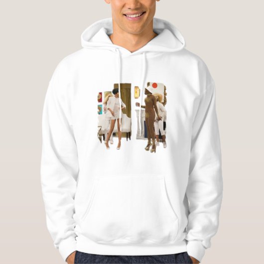 Bob The Drag Queen - White A$$$ Party Hoodie (Vorderseite)