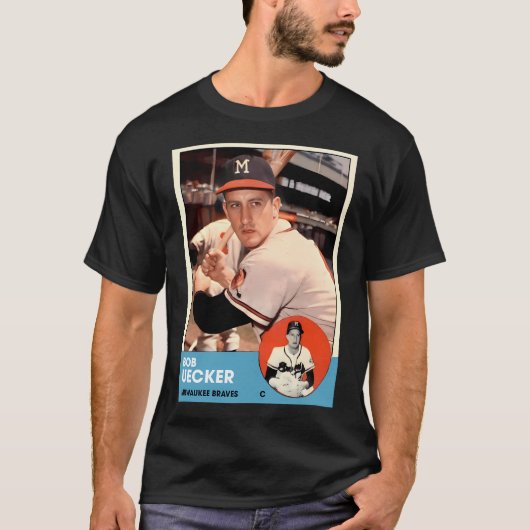 Bob Uecker Milwaukee Baseball Card T-Shirt (Vorderseite)