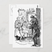 Bob und Tiny Tim Postkarte (Vorne/Hinten)