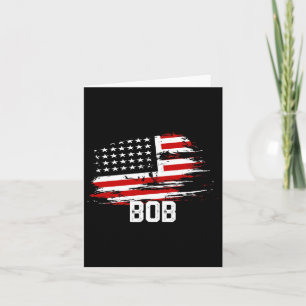 Bob USA Flagge Personalisiert 4. Juli Bob Karte