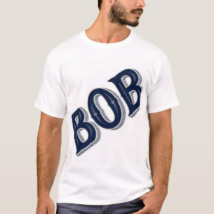 BOB Vintage-Typografie T-Shirt