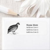 Bob White Quail Bird Rücksendeadresse (Insitu)