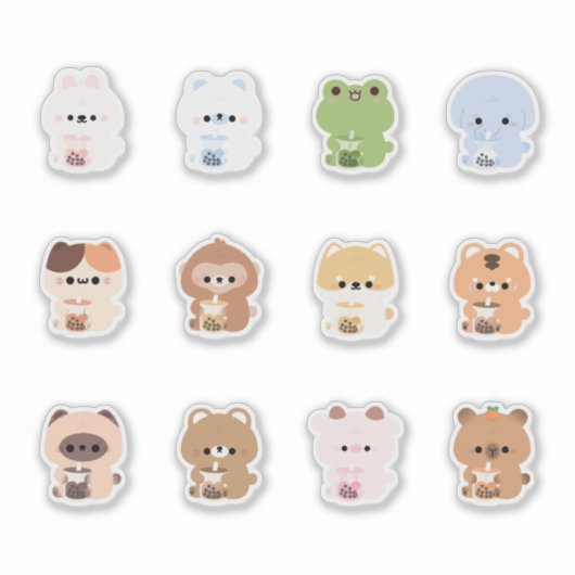 Boba Animals Aufkleber (Vorderseite)