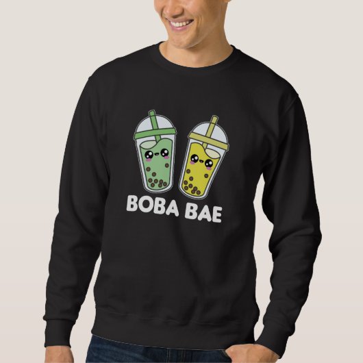 Boba Bae - Bubble Tea Kawaii Boba Tea Liebe Sweatshirt (Vorderseite)