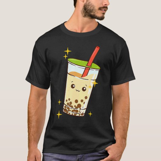 Boba Baller Bubble Tea Pearl Milk Tea Boba Drink T-Shirt (Vorderseite)