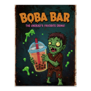 Boba Bar – Der Lieblingsort der Untoten... Glänzen Poster