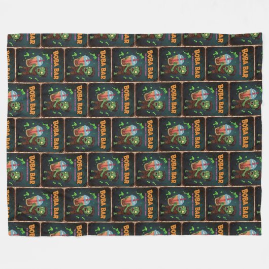 Boba Bar – Fleece Blanket (Vorderseite (Horizontal))