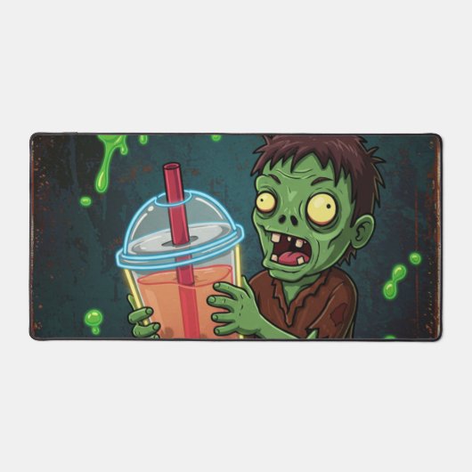 Boba Bar – The Undead’s Favorite Drink! Desk Mat Schreibtischunterlage (Vorderseite)