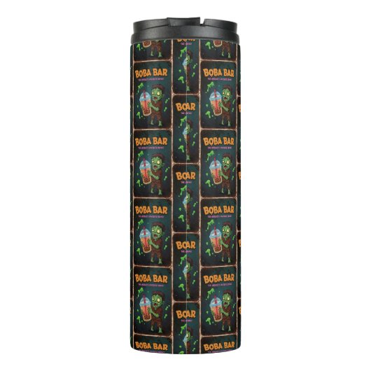Boba Bar – The Undead’s Favorite.. Thermal Tumbler Thermosbecher (Rückseite)
