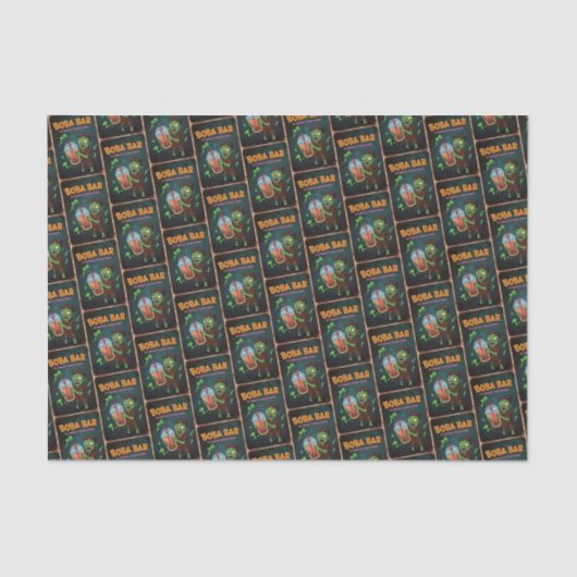 Boba Bar – The Undead’s Favorite Tissue Paper Seidenpapier (Vorderseite)