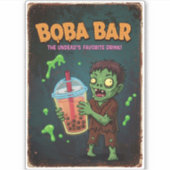 Boba Bar – The Undead’s Favorite Vinyl Sticker (Vorderseite)
