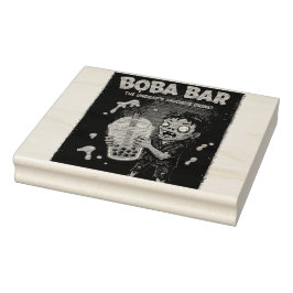 Boba Bar – The Undead’s Favorite Wood Art Stamp Gummistempel