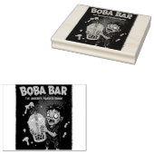 Boba Bar – The Undead’s Favorite Wood Art Stamp Gummistempel (Stempel)
