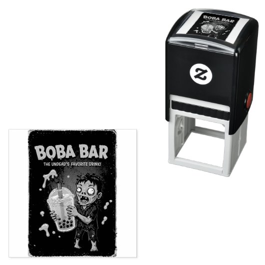 Boba Bar – The Undead’s Self Inking Rubber Stamp Permastempel (Beispiel)