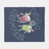 Boba Best-Teas! Fleecedecke (Vorderseite (Horizontal))