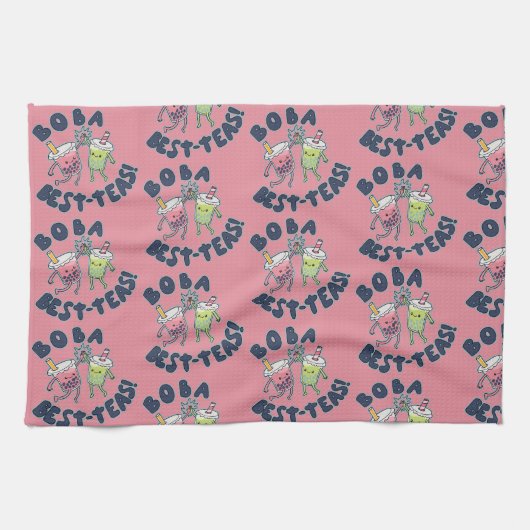Boba Best-Teas! Geschirrtuch (Horizontal)
