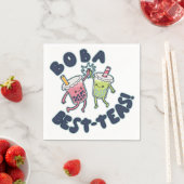 Boba Best-Teas! Serviette (Beispiel)