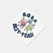 Boba Best-Teas! Serviette (Ecke)