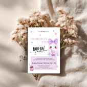 Boba Birthday Invitation | Cute Spooky BOO-BA Part