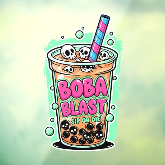 Boba Blast – Schluck oder stirb!  Fensteraufkleber (Blatt 3)